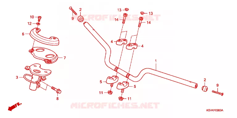 GUIDON Honda SCOOTER 250 FORZA 2007  NSS2507_J