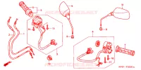 COMMODO   LEVIER   CABLE pour Honda FORZA 250 ABS S IDLE STOP de 2001