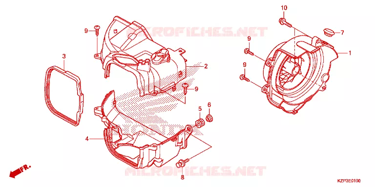 OUIES DE RADIATEUR Honda MOTO 110 BENLY 2017  MW1101WHG