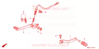 PEDALE pour Honda VFR 800 50EME ANNIVERSAIRE de 1999