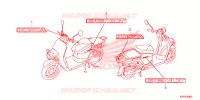 AUTOCOLLANTS pour Honda BENLY 110 de 2020