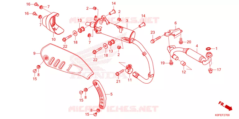 SILENCIEUX D'ECHAPPEMENT Honda MOTO 125 MONKEY 2023  Z125MAP