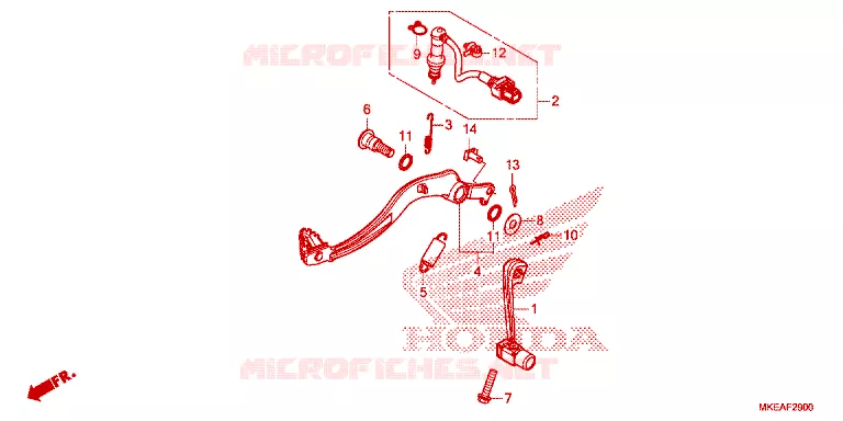 PEDALE Honda MOTO 450 CRF 2024  CRF450RLR