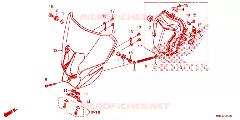 PHARE Honda MOTO 450 CRF 2024  CRF450RLR