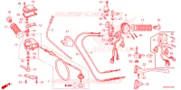 LEVIER DE GUIDON   CABLE   COMMODO pour Honda TRX 250 FOURTRAX RECON MANUAL de 2024