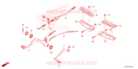 PEDALE   REPOSE PIED pour Honda TRX 250 FOURTRAX RECON MANUAL de 2024