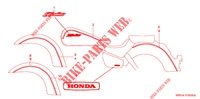 AUTOCOLLANTS pour Honda SHADOW VT 750 AERO ABS de 2004