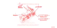 AUTOCOLLANTS pour Honda CB 300 R ABS de 2023