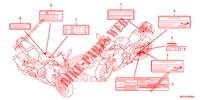 ETIQUETTE DE PRECAUTIONS pour Honda CBR 500 R BLACK de 2014