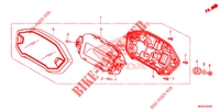 COMPTEUR pour Honda CBR 500 R RED de 2014