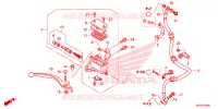 MAITRE CYLINDRE DE FREIN AVANT pour Honda CBR 500 R RED de 2014