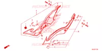 COUVERCLES LATERAUX pour Honda CBR 650 F de 2017
