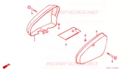 COUVERCLES LATERAUX pour Honda SUPER CUB 90 DELUXE ROUND LIGHT de 1993