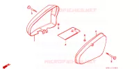 COUVERCLES LATERAUX pour Honda SUPER CUB 90 CUSTOM SQUARE LIGHT de 1994