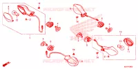 CLIGNOTANT pour Honda CTX 700 N ABS DCT de 2015