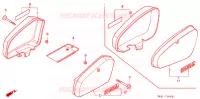 COUVERCLES LATERAUX pour Honda SUPER CUB 50 STANDARD de 1992