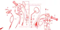 LEVIER DE GUIDON   CABLE   COMMODO pour Honda SUPER CUB 50 STANDARD de 1992