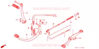 PEDALE   KICK pour Honda SUPER CUB 50 STANDARD de 1992