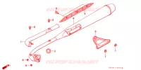 SILENCIEUX D'ECHAPPEMENT pour Honda SUPER CUB 50 STANDARD de 1992