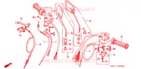 LEVIER DE GUIDON   CABLE   COMMODO pour Honda SUPER CUB 90 CUSTOM SQUARE LIGHT de 1997