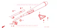 SILENCIEUX D'ECHAPPEMENT pour Honda SUPER CUB 90 CUSTOM SQUARE LIGHT de 1997