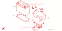 BATTERIE pour Honda SUPER CUB 90 CUSTOM SQUARE LIGHT de 1997