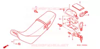 SELLE pour Honda XR 250 MOTARD SPECIAL de 2005