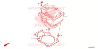 CYLINDRE pour Honda FOURTRAX 420 RANCHER 2X4 BASE de 2013