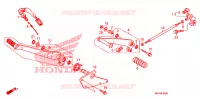 PEDALE pour Honda VT 1300 C FURY de 2012