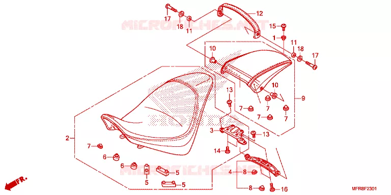 SELLE Honda MOTO 1300 VT 2014  VT1300CXE