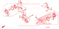CLIGNOTANT pour Honda VT 1300 C FURY WHITE de 2011