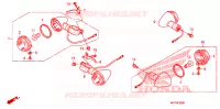 CLIGNOTANT pour Honda VT 1300 C FURY WHITE de 2011