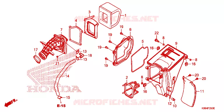 FILTRE A AIR Honda MOTO 250 CRF 2021  CRF250FM