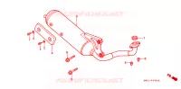SILENCIEUX D'ECHAPPEMENT pour Honda 50 LIVE DIO ZX de 1997