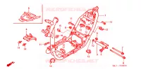 CADRE pour Honda 50 LIVE DIO ZX SPECIAL de 1997