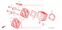 CYLINDRE   CULASSE pour Honda 50 LIVE DIO ZX SPECIAL de 1997