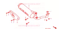 SILENCIEUX D'ECHAPPEMENT pour Honda 50 LIVE DIO ZX SPECIAL de 1997
