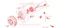 ALTERNATEUR pour Honda TACT 50 STAND-UP de 1994