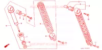 AMORTISSEUR ARRIERE pour Honda TACT 50 STAND-UP de 1994
