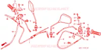 COMMODO   LEVIER   CABLE pour Honda TACT 50 STAND-UP de 1994
