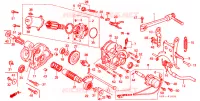 ENSEMBLE BEQUILLE CENTRALE   KICK pour Honda TACT 50 STAND-UP de 1994