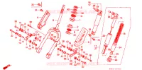 FOURCHE pour Honda TACT 50 STAND-UP de 1994
