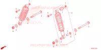 AMORTISSEUR ARRIERE pour Honda FOURTRAX 520 FOREMAN RUBICON 4X4 AT DCT EPS DELUXE de 2024