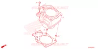CYLINDRE pour Honda FOURTRAX 520 FOREMAN RUBICON 4X4 AT DCT EPS DELUXE de 2024