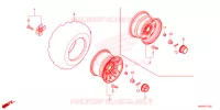 ROUE ARRIERE pour Honda FOURTRAX 520 FOREMAN RUBICON 4X4 AT DCT EPS de 2024