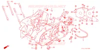 CARTER MOTEUR   POMPE A HUILE pour Honda NSR 50 de 1987