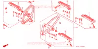 REPOSE PIED pour Honda NSR 50 de 1987