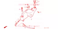 RESERVOIR D'HUILE pour Honda NSR 50 de 1987