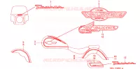 AUTOCOLLANTS pour Honda VALKYRIE 1500 F6C de 1998