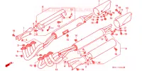 SILENCIEUX D'ECHAPPEMENT pour Honda VALKYRIE 1500 F6C TOURER de 2000
